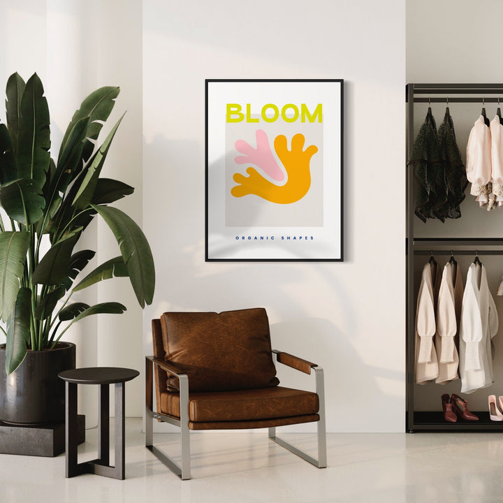 Light Gray Bloom Poster