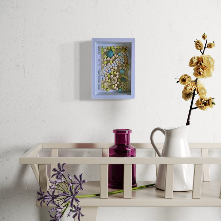 The artwork, Quilled, by Johanna Ryan, displayed in a room.