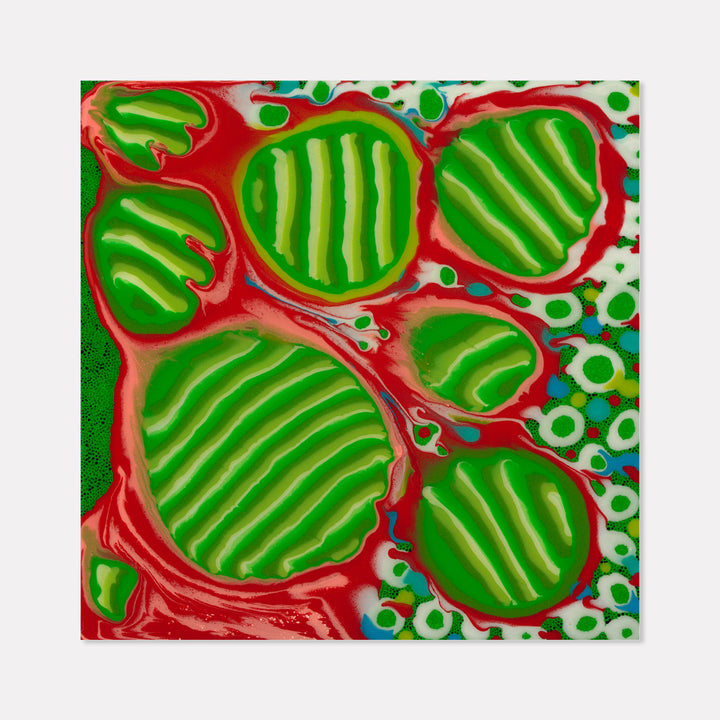 Beige Untitled (Red & Green)