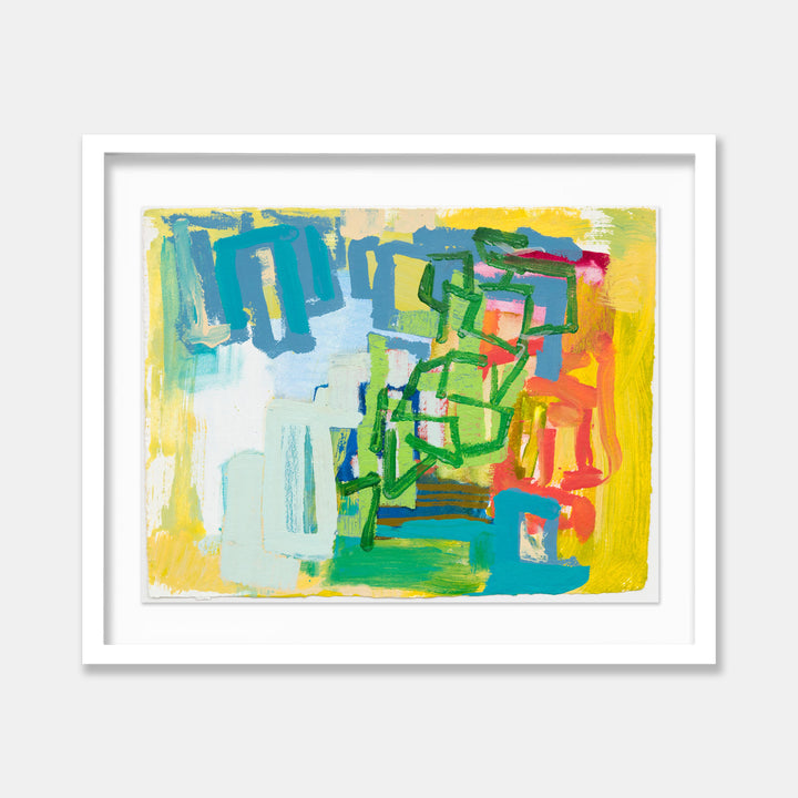An original Expressionist painting Park Series: Climbing Frame by Molly Herman, based in New York