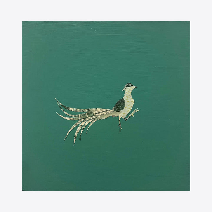 The artwork Spirit Messengers, Golden Pheasant, by Jacki Davis