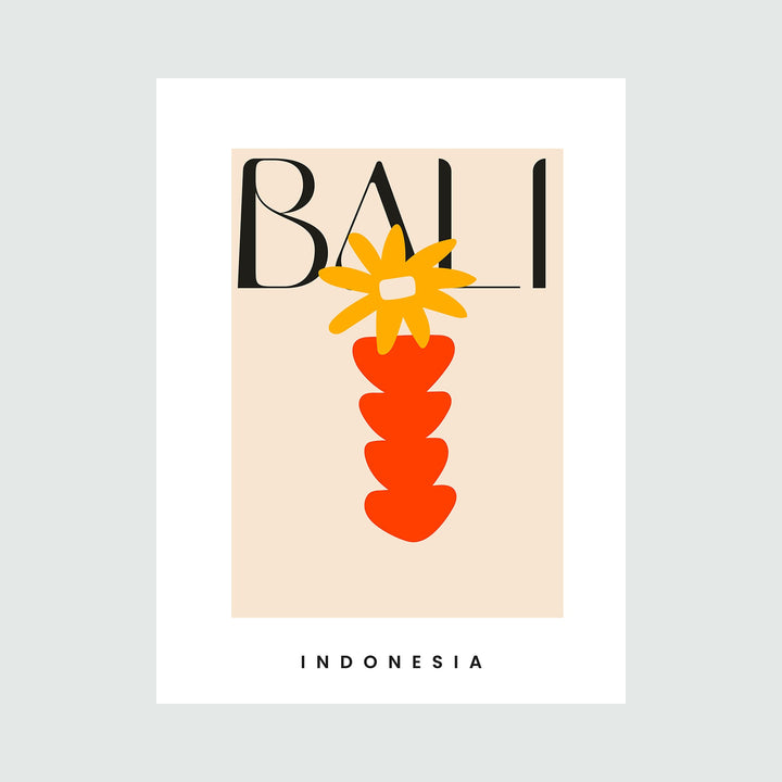 The artwork Bali Travel Poster, by Alina Glotova
