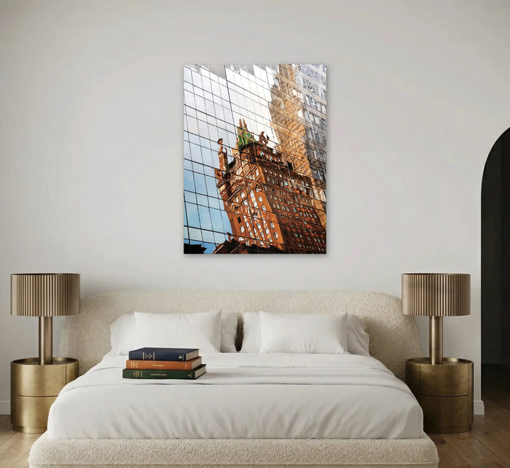 The artwork, Crown, by Allan Gorman, displayed in a room.