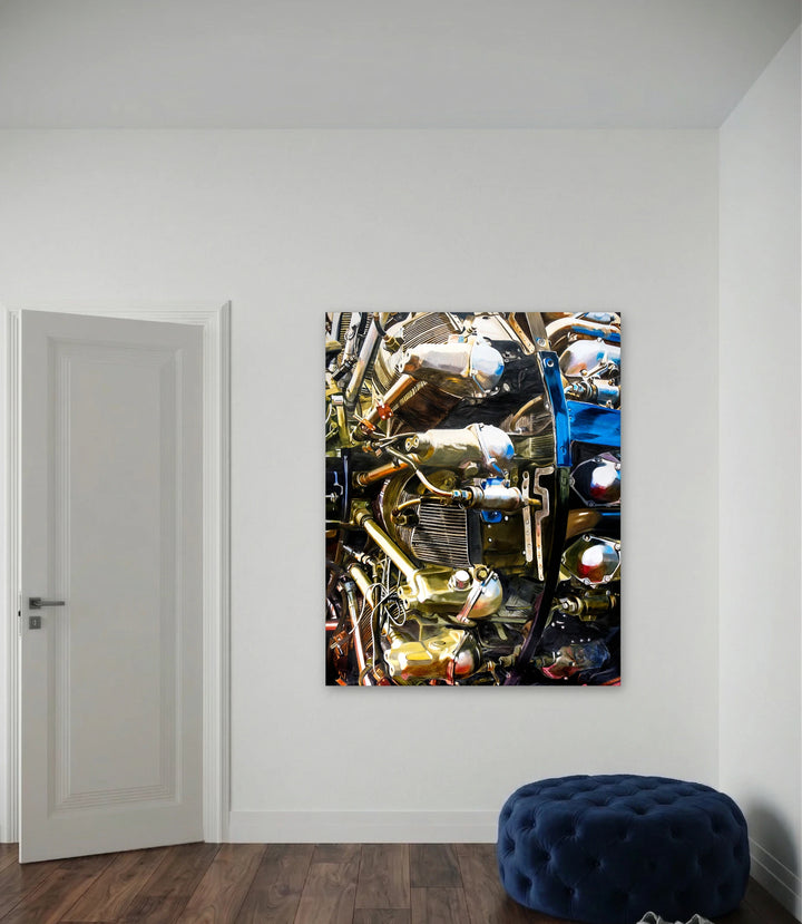 The artwork, Whirlwind, by Allan Gorman, displayed in a room.