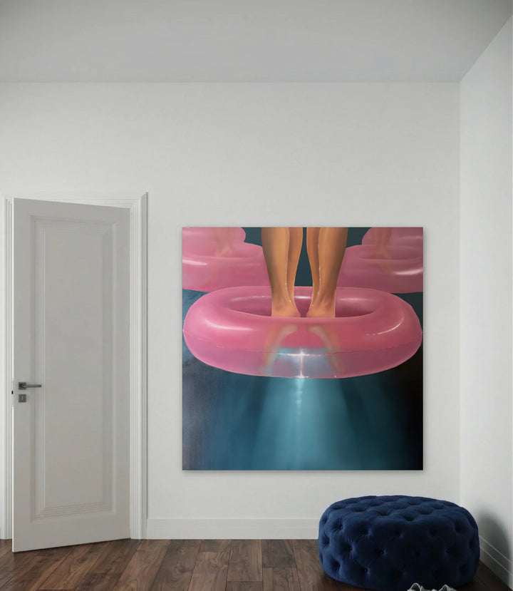 The artwork, The Ascension, by Anastasia Korsakova, displayed in a room.