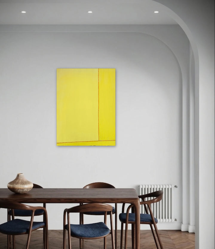 The artwork, Compass, by Francie Lyshak, displayed in a room.