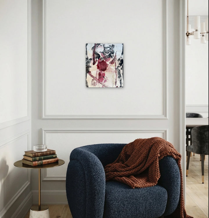 The artwork, Abject II, by Dionysia Adamopoulou, displayed in a room.