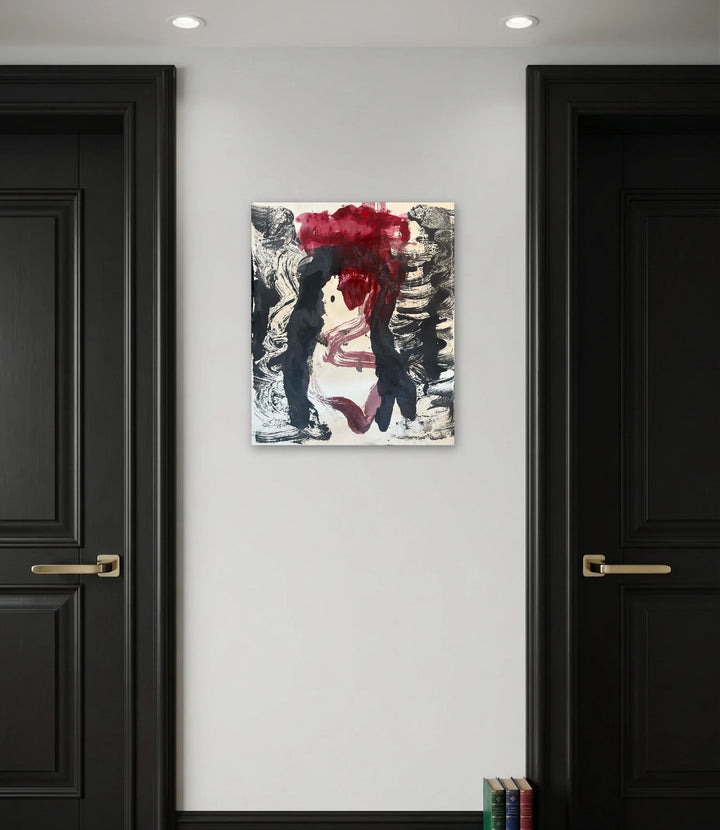 The artwork, Abject I, by Dionysia Adamopoulou, displayed in a room.
