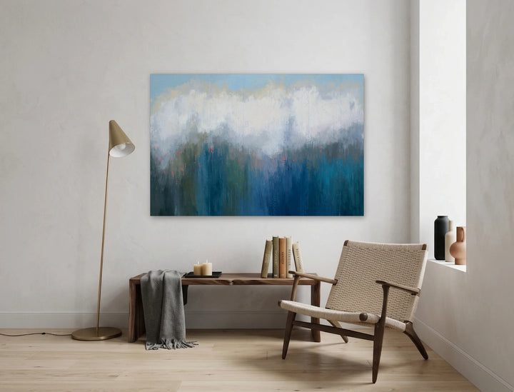 The artwork, Epiphany, by Sabre Esler, displayed in a room.