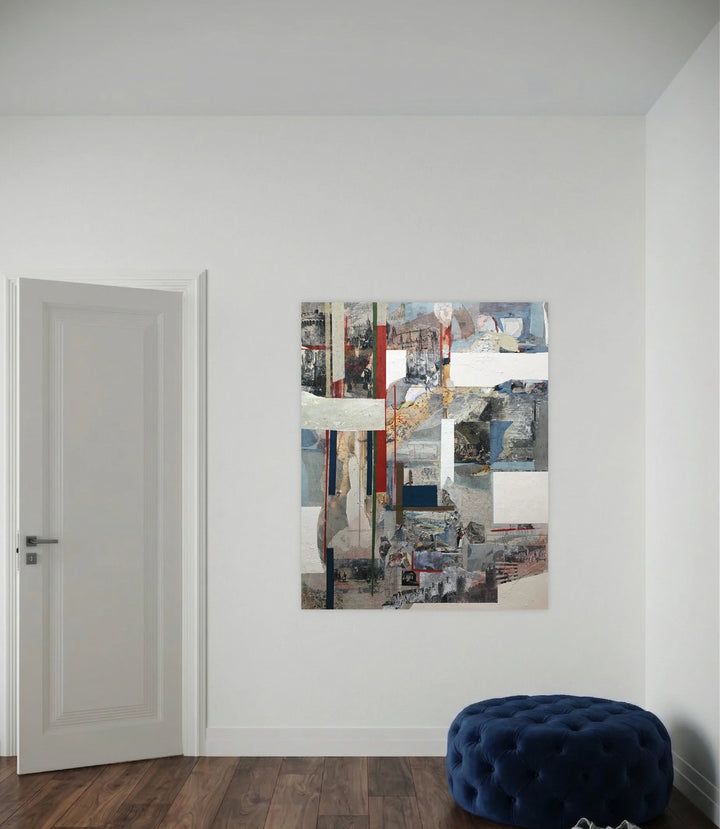 The artwork, Exact Double #3, by Sinejan Kılıç Buchina, displayed in a room.