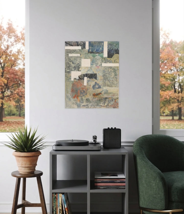 The artwork, Exact Double #1, by Sinejan Kılıç Buchina, displayed in a room.