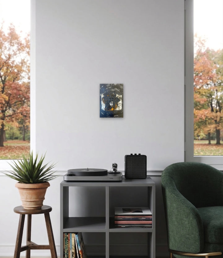 The artwork, The cell, by Dionysia Adamopoulou, displayed in a room.
