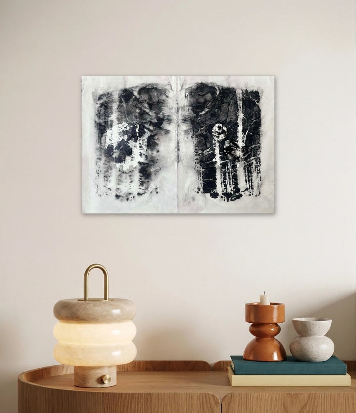 The artwork, Embryo, by Dionysia Adamopoulou, displayed in a room.