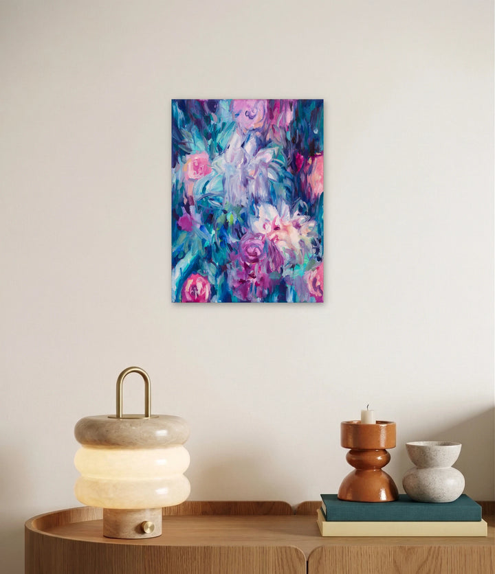 The artwork, Excuse Me While I Kiss the Sky, by Ketta Ioannidou, displayed in a room.