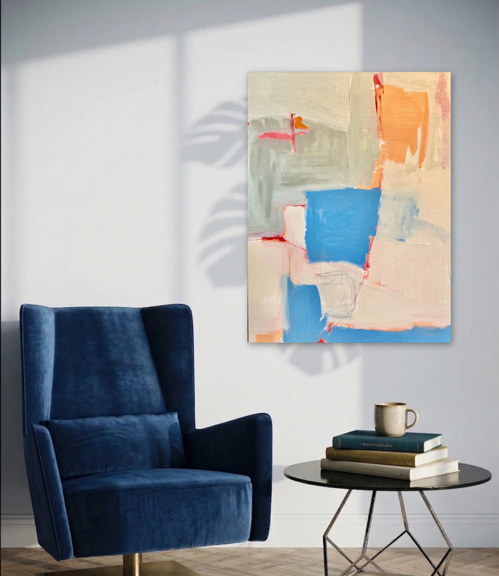 The artwork, Reflections, by Leslie Thornton, displayed in a room.