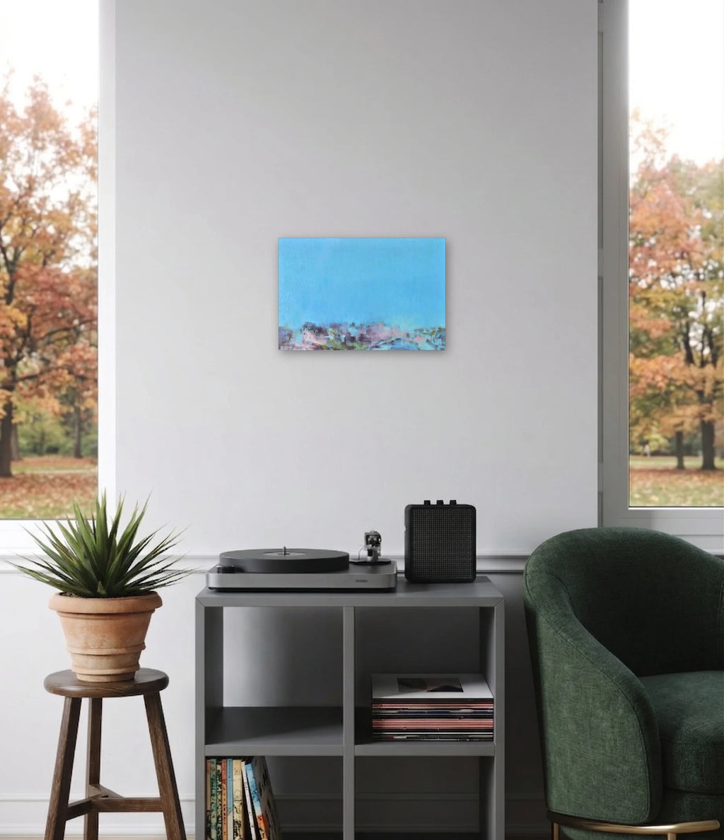 The artwork, Mist 1, by Melanie Kozol, displayed in a room.
