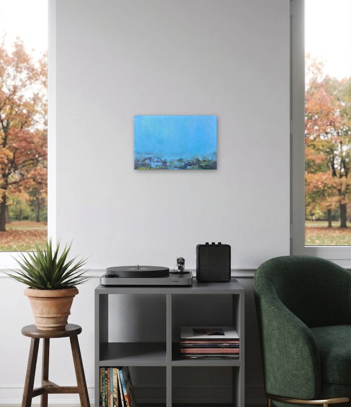 The artwork, Mist 2, by Melanie Kozol, displayed in a room.