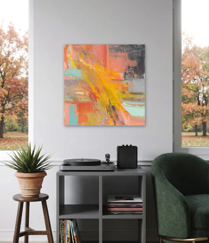 The artwork, Salvage, by Veronica Lawlor, displayed in a room.