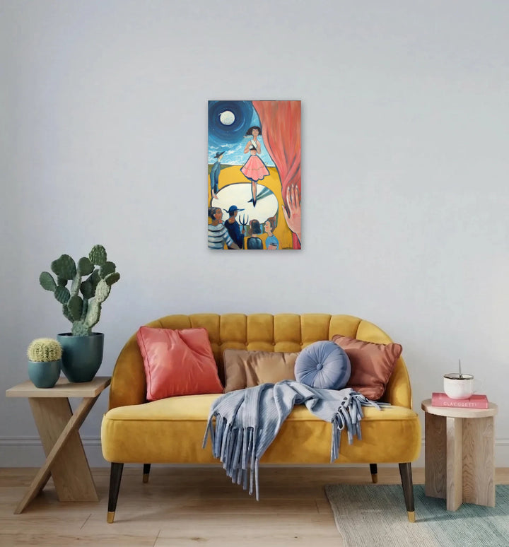 The artwork, Impermanence, by Dara Theodora, displayed in a room.