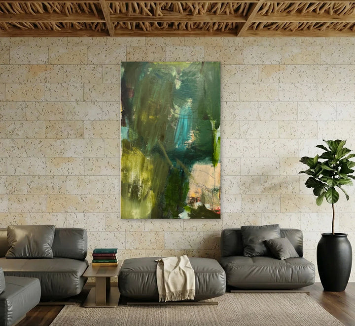 The artwork, Untitled, by Christopher Blyth, displayed in a room.