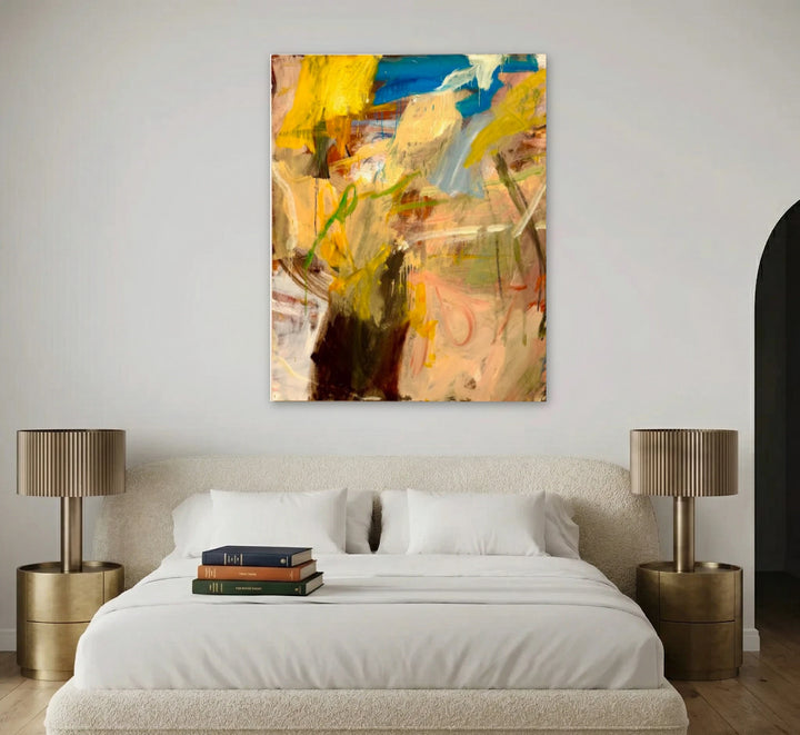 The artwork, Search Light, Nazca, by Christopher Blyth, displayed in a room.