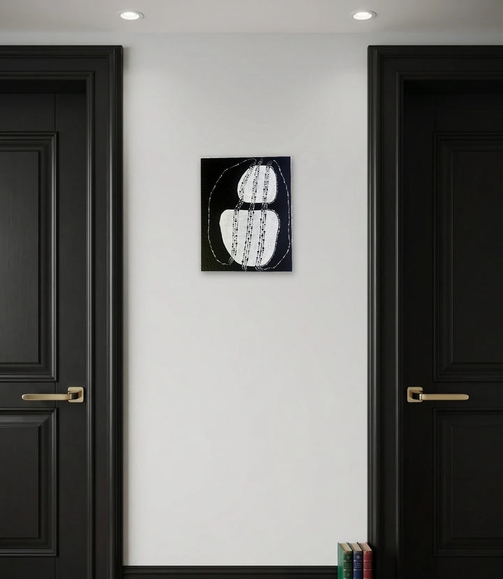 The artwork, Auricular, by Sunny Chapman, displayed in a room.