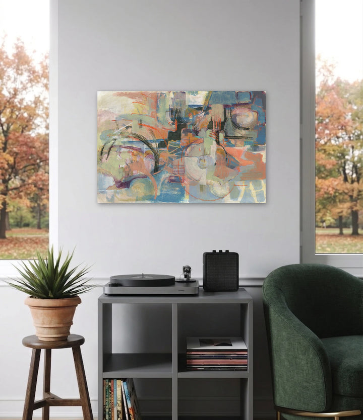 The artwork, The Process, by Veronica Lawlor, displayed in a room.