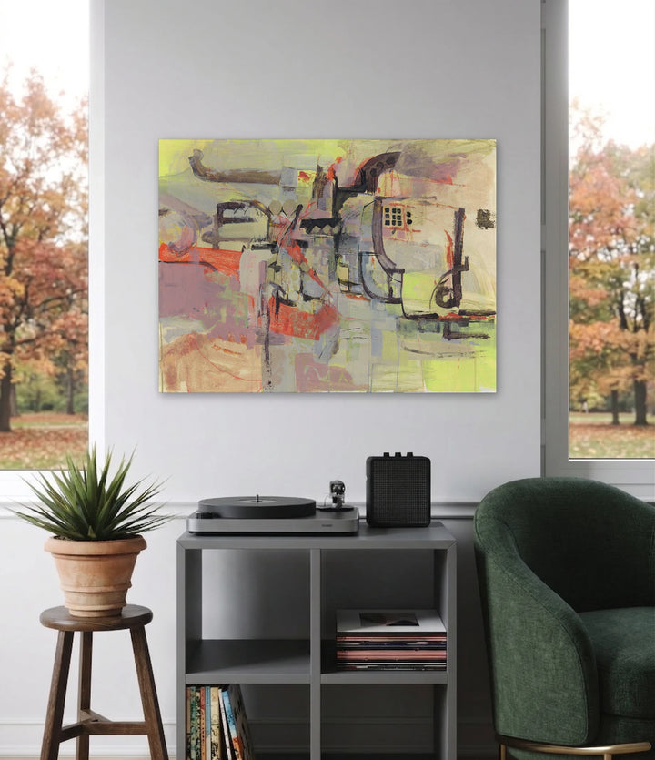 The artwork, The Site, by Veronica Lawlor, displayed in a room.