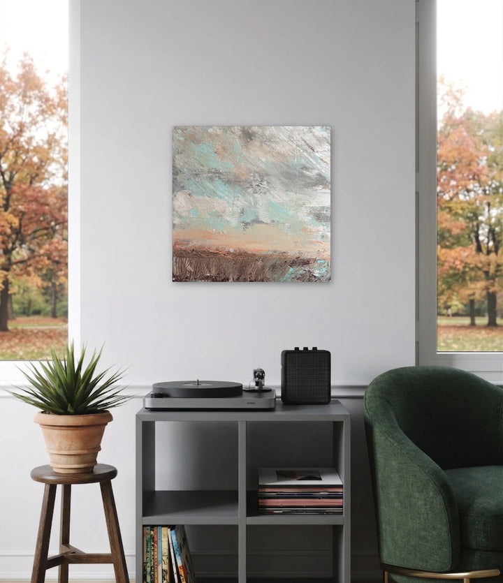 The artwork, Tumultuous, by Tammy Kushnir, displayed in a room.
