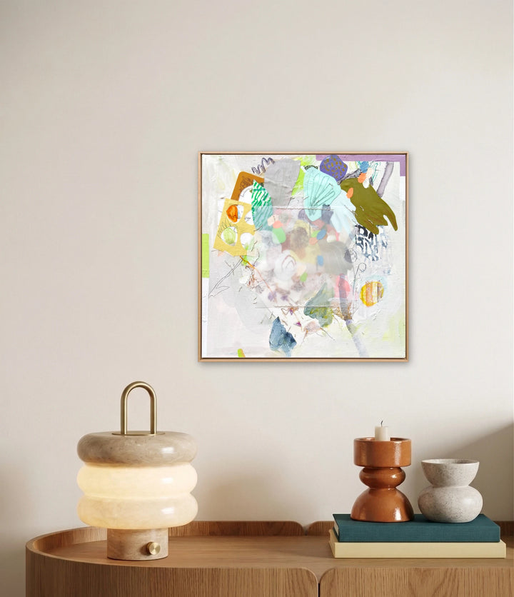 The artwork, Unknown Bouquet No.4, by Linden Eller, displayed in a room.