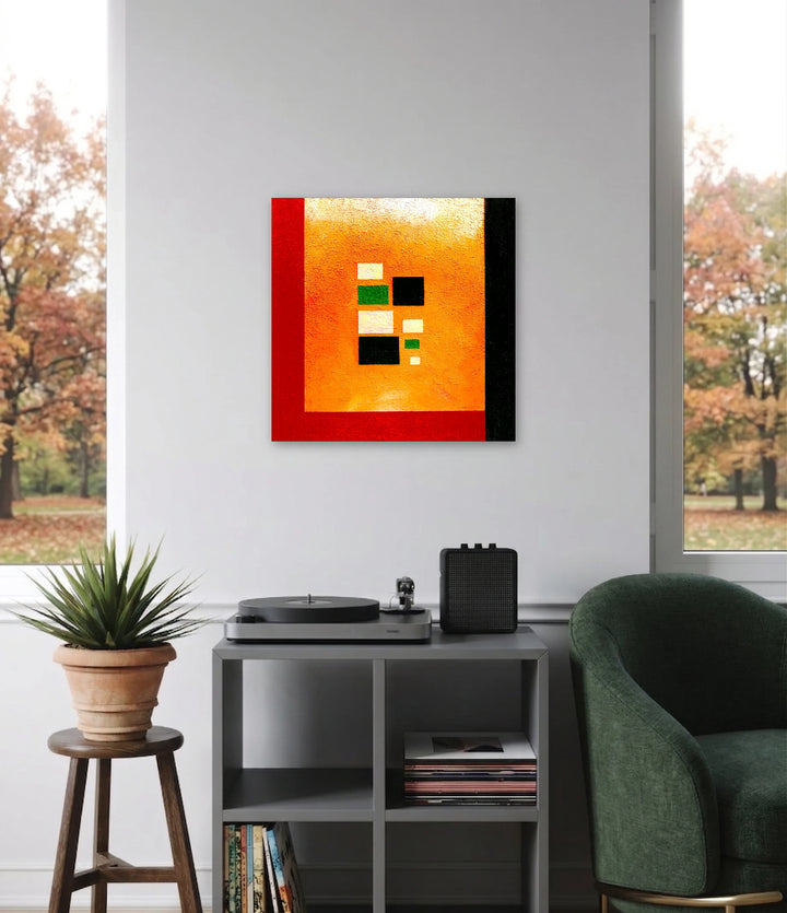 The artwork, Publeo #2, by Vanessa Ryan, displayed in a room.