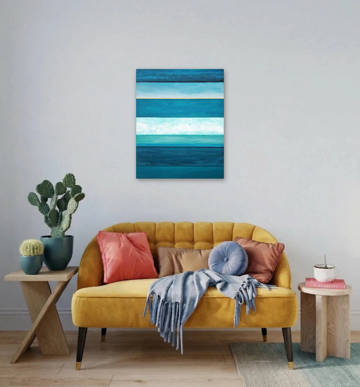 The artwork, Befor Morning, by Vanessa Ryan, displayed in a room.