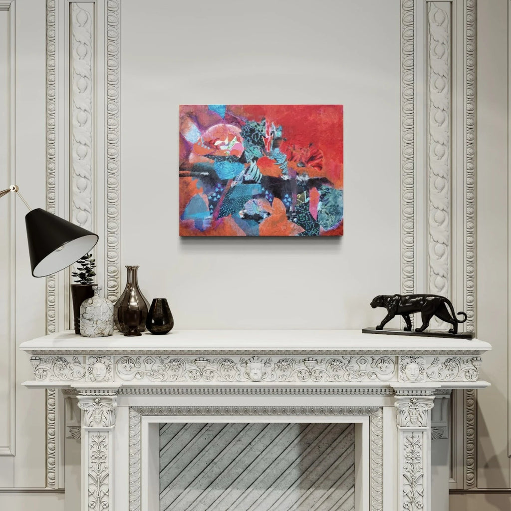 Dark Slate Blue And the Multicolored Lamps are Lighted