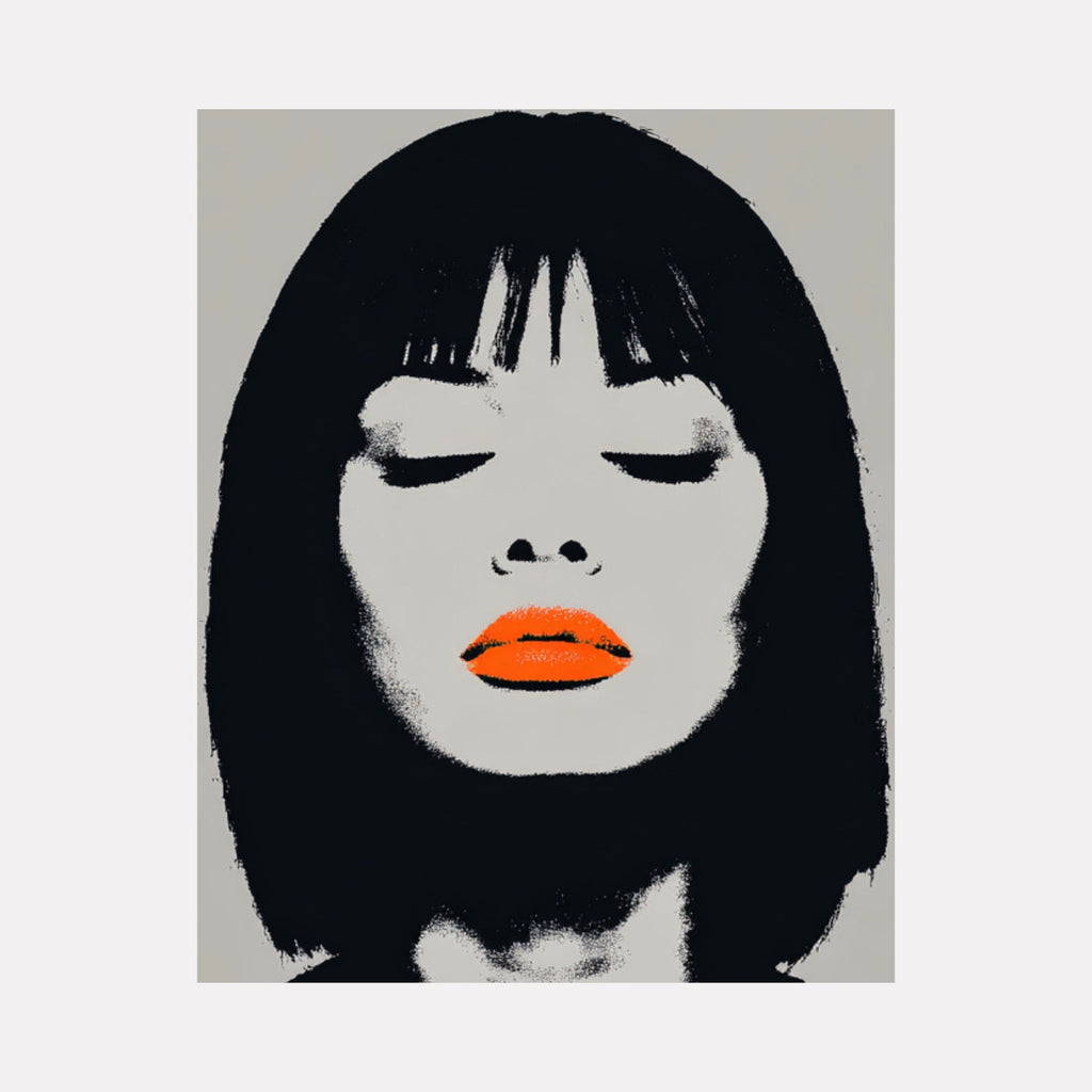 Minimalistic Orange Lips
