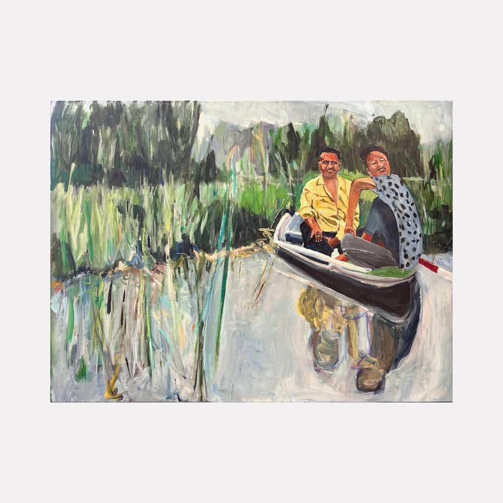 Two Men in a Boat, Dal Lake, Srinagar