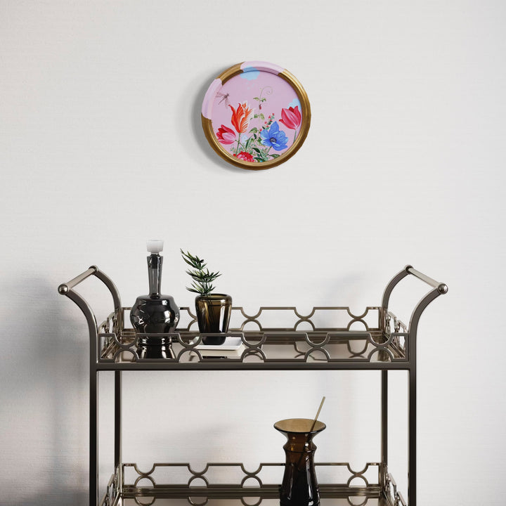 The artwork, Where Precision Meets the Audacity of Blooming Anyway, by Carlos Gamez de Francisco, displayed in a room.