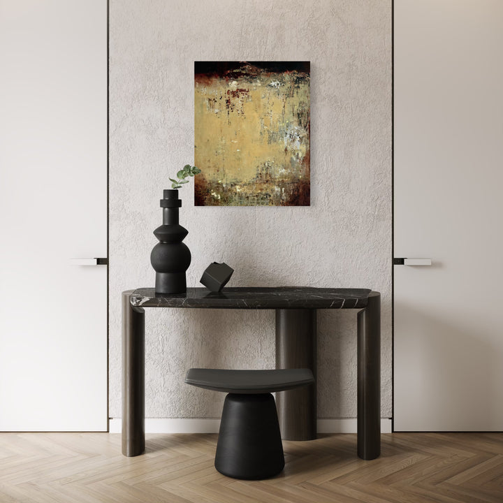 The artwork, Dérive, by Diane Lounsberry-Williams, displayed in a room.