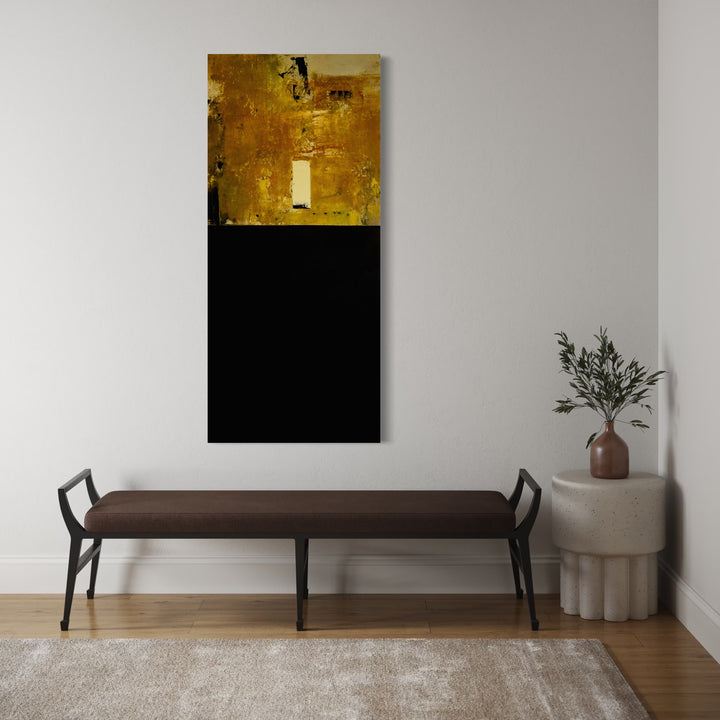 The artwork, Vestige III, by Diane Lounsberry-Williams, displayed in a room.