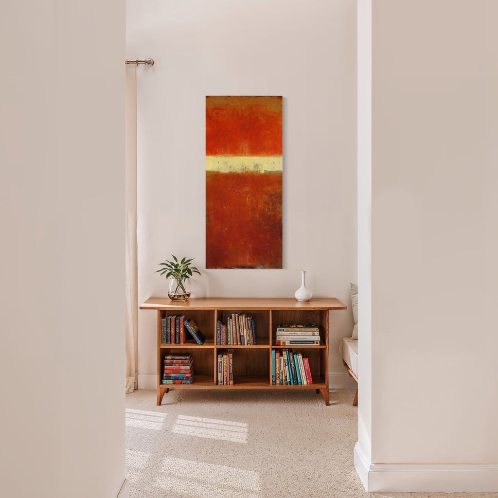 The artwork, Vestige II, by Diane Lounsberry-Williams, displayed in a room.