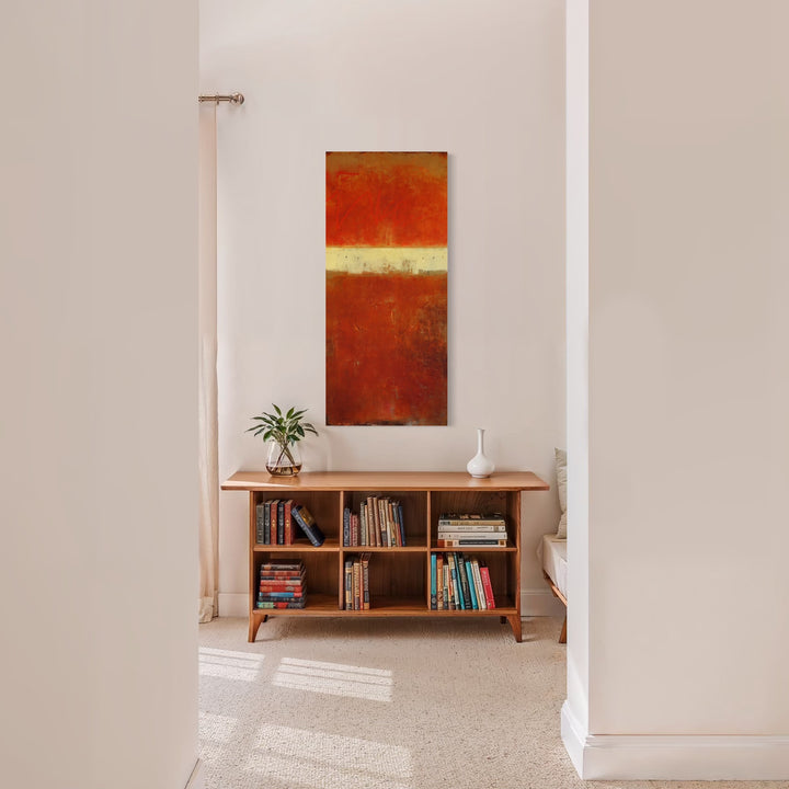 The artwork, Vestige II, by Diane Lounsberry-Williams, displayed in a room.