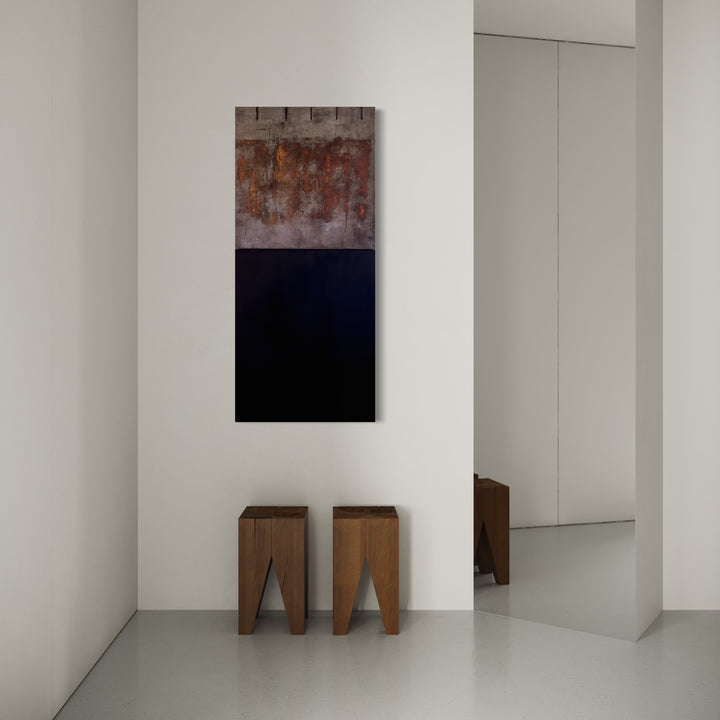 The artwork, Vestige I, by Diane Lounsberry-Williams, displayed in a room.