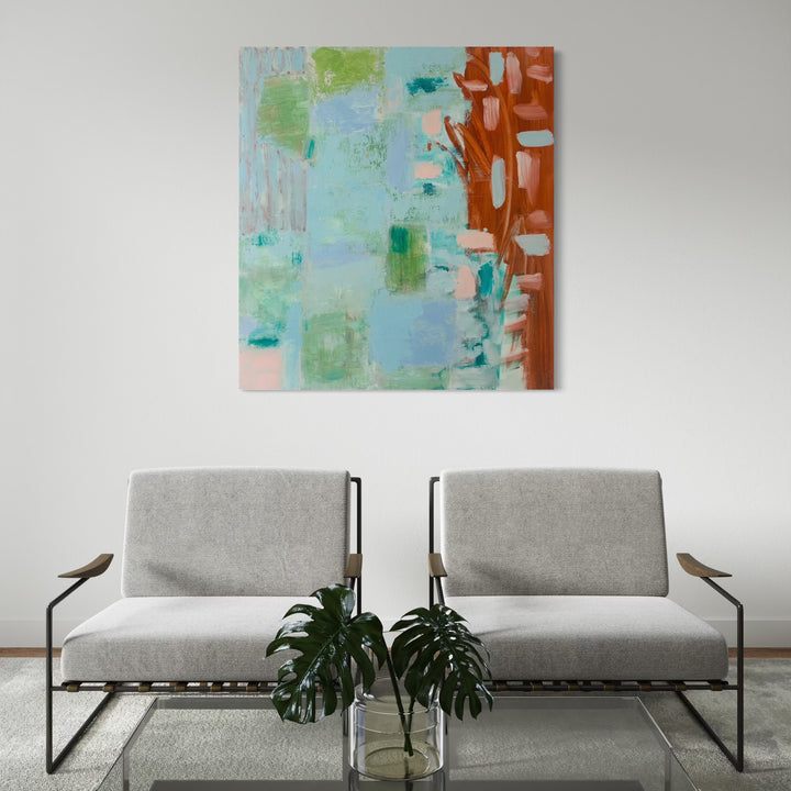 The artwork, Ain’t Gonna Drown in the Water, by Petra Nimtz, displayed in a room.