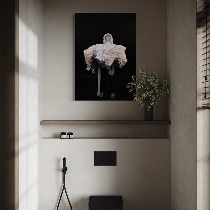 The artwork, 080A8567, by Eunice Pais, displayed in a room.