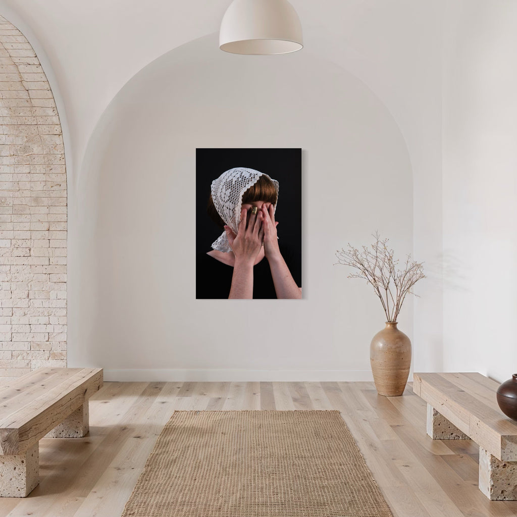 The artwork, 080A8602, by Eunice Pais, displayed in a room.