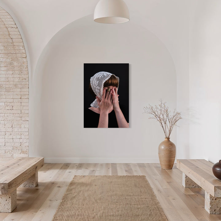 The artwork, 080A8602, by Eunice Pais, displayed in a room.