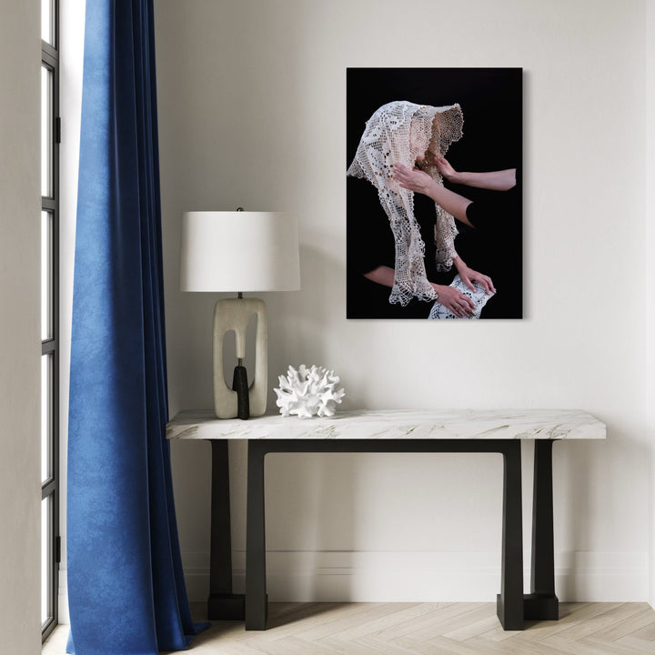 The artwork, 080A8713, by Eunice Pais, displayed in a room.
