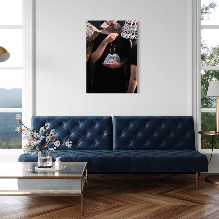 The artwork, 080A8824, by Eunice Pais, displayed in a room.