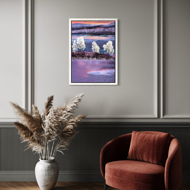 The artwork, Stand #10, by Gordon Saperia, displayed in a room.