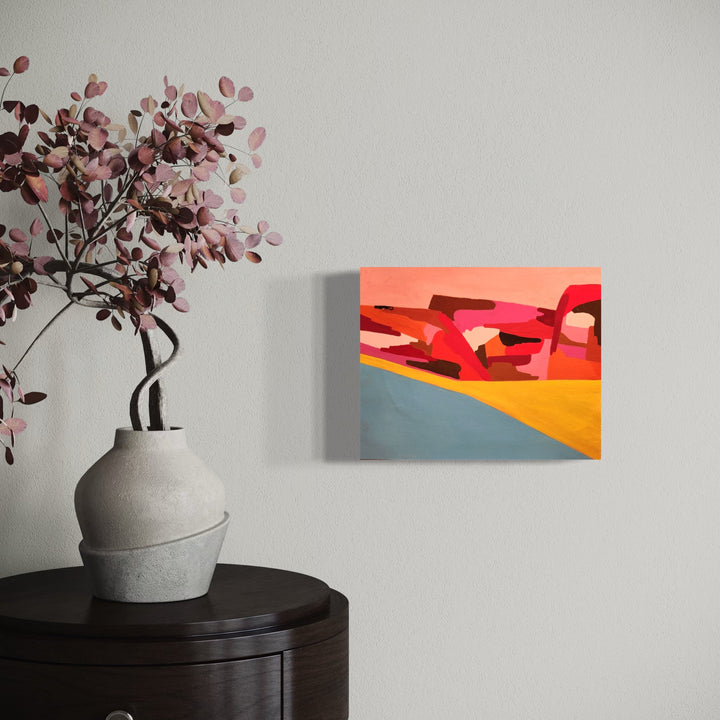 The artwork, 1, by Joanie Flickinger, displayed in a room.