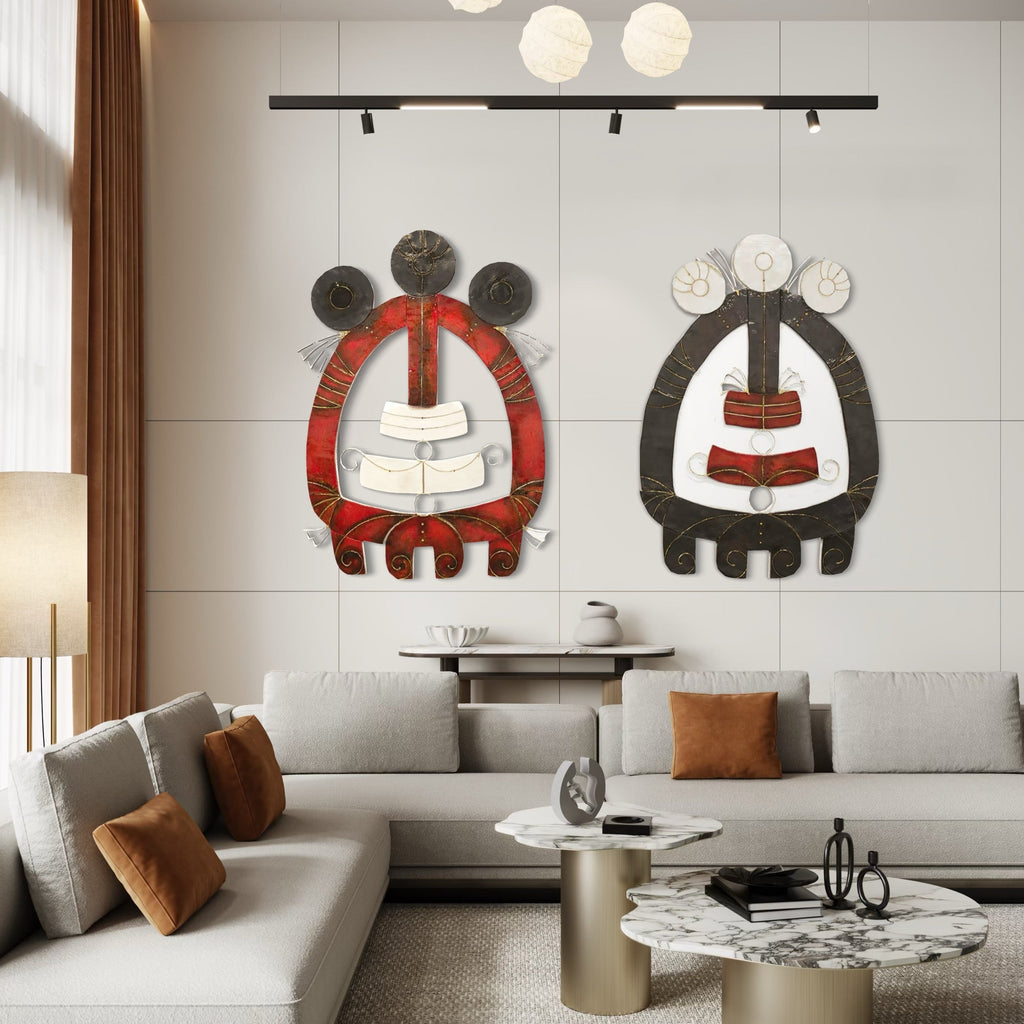 The artwork, 6 Scoops, by Adina Andrus, displayed in a room.